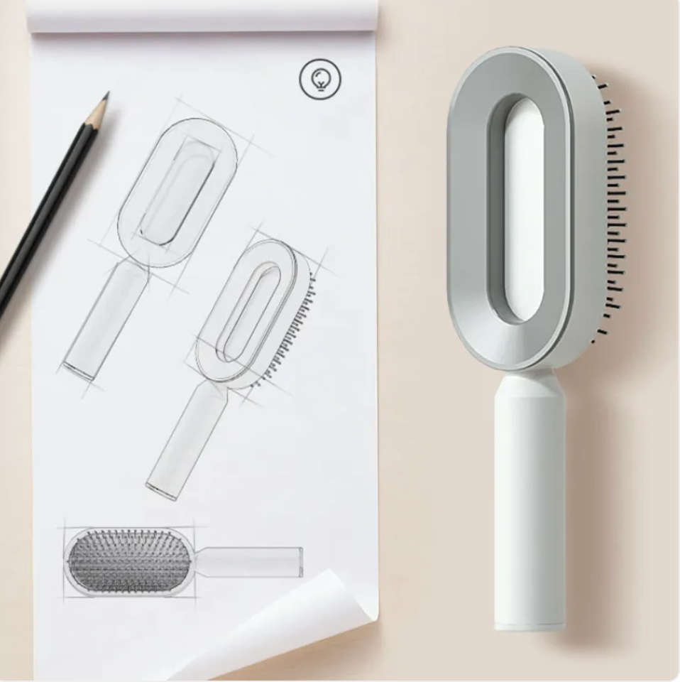 cleaning hair loss brush